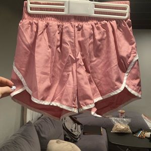 Pink athletic shorts